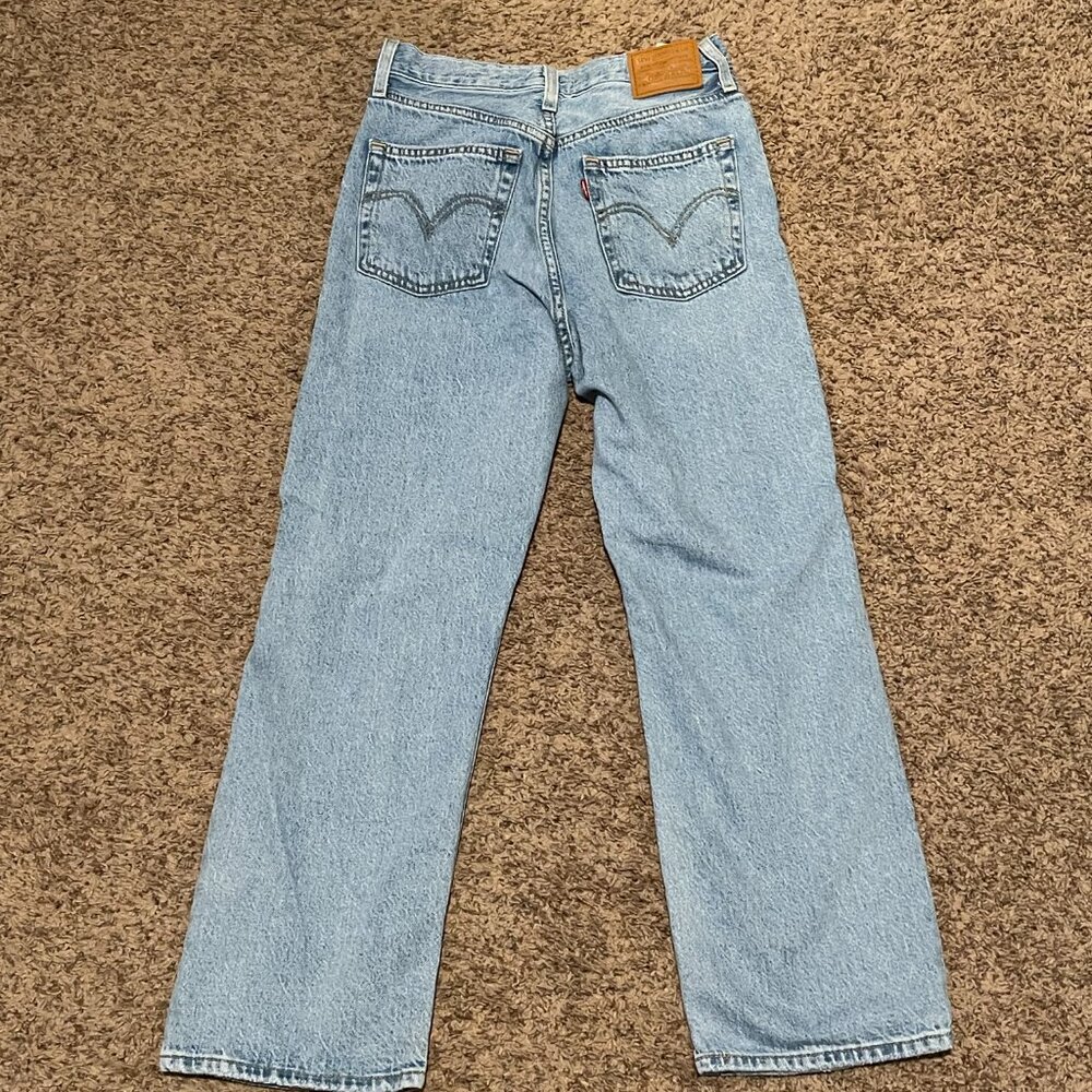 Levi's 501 Original Straight Leg Jeans Blue Denim Size 27 - Picture 4 of 12
